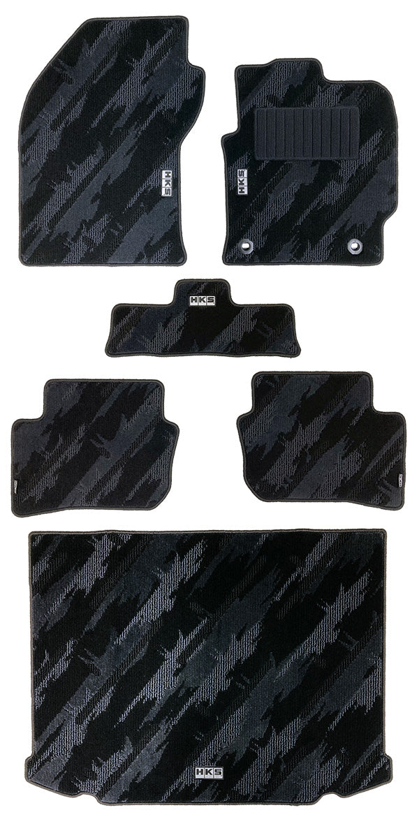 HKS FLOOR AND LUGGAGE MATS OCT RHD SET OF 6 FOR TOYOTA GR COROLLA GZEA14H 53001-AT011