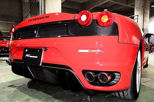 KREISSIEG F1 SOUND VALVETRONIC EXHAUST SYSTEM SUPER HOWLING VER. STAINLESS STEEL FLOATING CURL TAIL SANDBLASTED KSG LOGO MARK FOR FERRARI F430 F430-11-STAINLESS