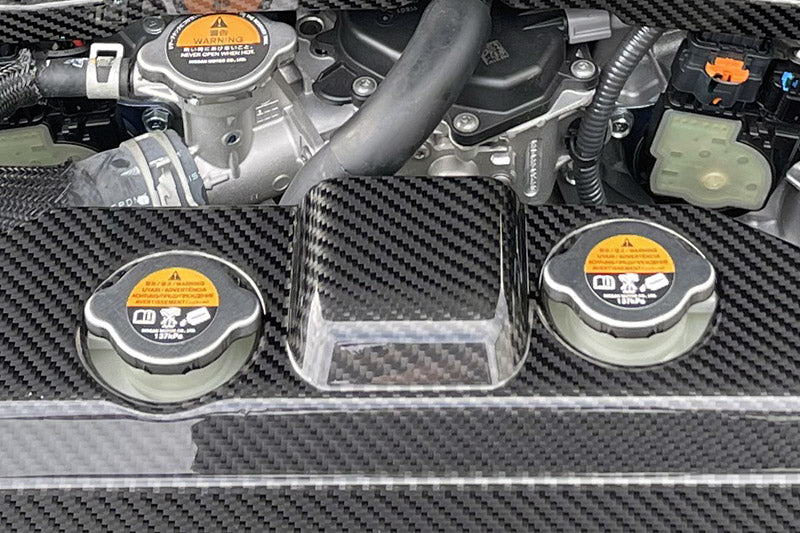 HKS CARBON RADIATOR COVER FOR NISSAN FAIRLADY Z RZ34 VR30DDTT 70026-AN003