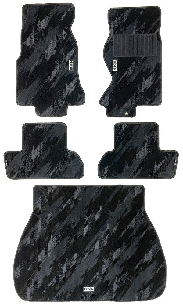HKS FLOOR AND LUGGAGE MATS OCT RHD SET OF 5 FOR MAZDA RX-7 FD3S 53001-AZ008