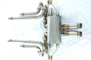 KREISSIEG F1 SOUND VALVETRONIC EXHAUST SYSTEM STAINLESS STEEL TAIL SANDBLASTED KSG LOGO MARK FOR LAMBORGHINI COUNTACH ANV LAC-02-STAINLESS