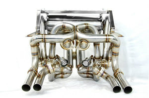 KREISSIEG F1 SOUND VALVETRONIC EXHAUST SYSTEM STAINLESS STEEL TAIL SANDBLASTED KSG LOGO MARK WITHOUT BUMPER FOR LAMBORGHINI DIABLO 5.0 VT SV ROADSTER LAD-04-STAINLESS-WITHOUTBUMPER