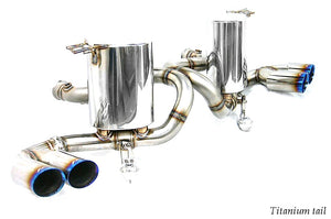 KREISSIEG F1 SOUND VALVETRONIC EXHAUST SYSTEM TITANIUM TAIL SANDBLASTED KSG LOGO MARK FOR LAMBORGHINI GALLARDO LAG-08-TITANIUM