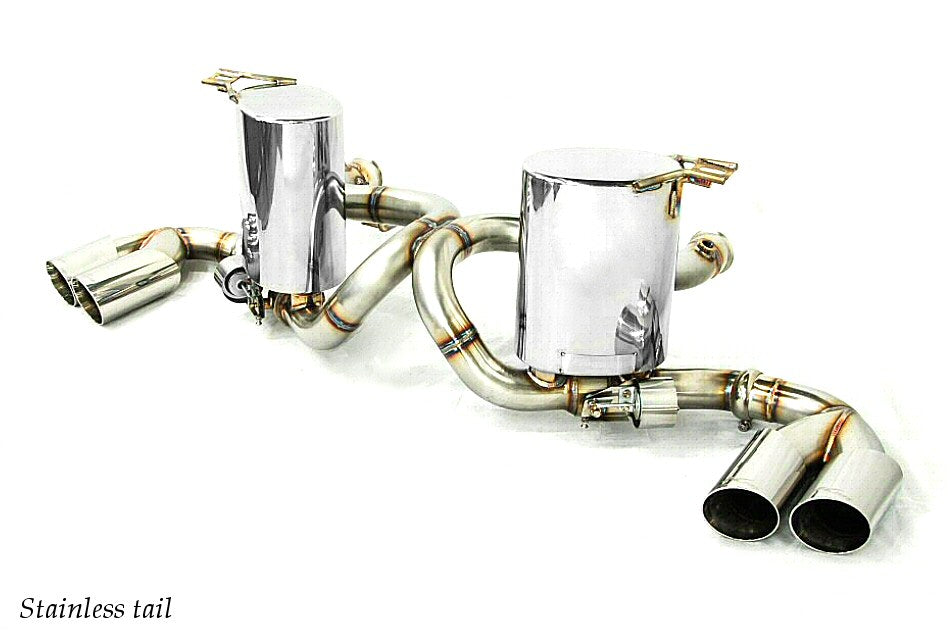 KREISSIEG F1 SOUND VALVETRONIC EXHAUST SYSTEM STAINLESS STEEL TAIL SANDBLASTED KSG LOGO MARK FOR LAMBORGHINI GALLARDO SPIDER LAG-03-STAINLESS