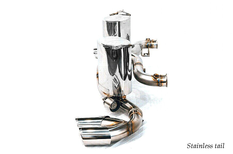 KREISSIEG F1 SOUND VALVETRONIC EXHAUST SYSTEM STAINLESS STEEL TAIL SANDBLASTED KSG LOGO MARK FOR LAMBORGHINI GALLARDO LAG-08-STAINLESS