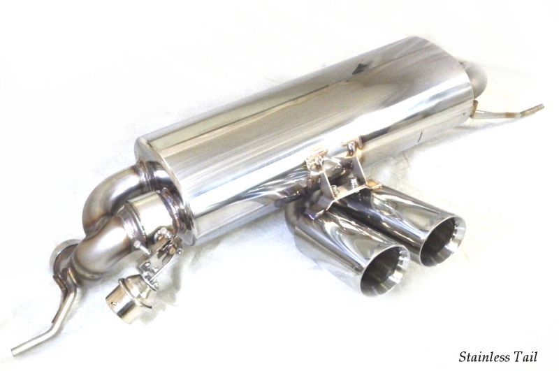 KREISSIEG CAT-BACK F1 SOUND VALVETRONIC EXHAUST SYSTEM TITANIUM FLOATING CURL TAIL SANDBLASTED KSG LOGO MARK IPS 6 SPEED AUTOMATIC FOR LOTUS EVORA LTEV-01-TITANIUM-IPS-6AT