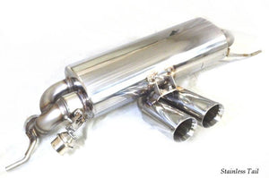 KREISSIEG CAT-BACK F1 SOUND VALVETRONIC EXHAUST SYSTEM STAINLESS STEEL FLOATING CURL TAIL SANDBLASTED KSG LOGO MARK 6 SPEED MANUAL FOR LOTUS EVORA LTEV-01-STAINLESS-6MT