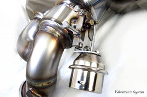 KREISSIEG CAT-BACK F1 SOUND VALVETRONIC EXHAUST SYSTEM TITANIUM FLOATING CURL TAIL SANDBLASTED KSG LOGO MARK IPS 6 SPEED AUTOMATIC FOR LOTUS EVORA LTEV-01-TITANIUM-IPS-6AT