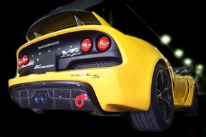 KREISSIEG CAT-BACK F1 SOUND VALVETRONIC EXHAUST SYSTEM TITANIUM FLOATING CURL TAIL SANDBLASTED KSG LOGO MARK 6 SPEED MANUAL FOR LOTUS EXIGE S V6 SUPERCHARGER LTEXS-01-TITANIUM-6MT