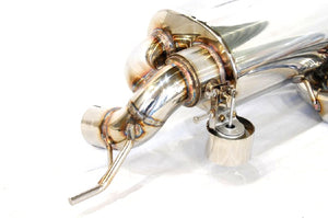 KREISSIEG CAT-BACK F1 SOUND VALVETRONIC EXHAUST SYSTEM STAINLESS STEEL FLOATING CURL TAIL SANDBLASTED KSG LOGO MARK 6 SPEED MANUAL FOR LOTUS EXIGE S V6 SUPERCHARGER LTEXS-01-STAINLESS-6MT