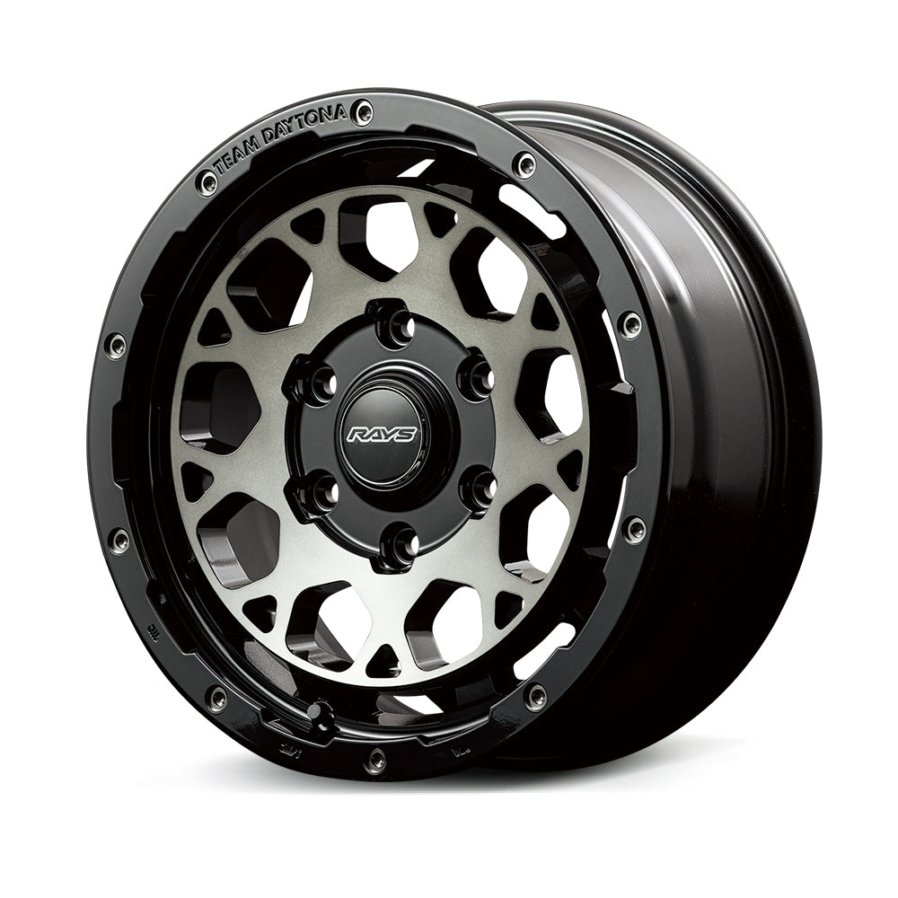 RAYS TEAM DAYTONA M9 17X7J +40 5X114.3 BLACK DISC CLEAR SMOKE (BBP 