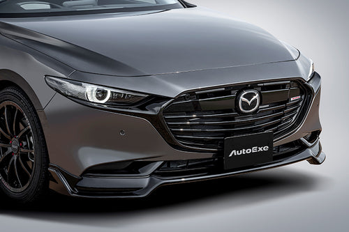 AUTOEXE FRONT UNDER SPOILER BLACK PAINTED FOR MAZDA MAZDA3 BP SERIES SEDAN BPA3V4900