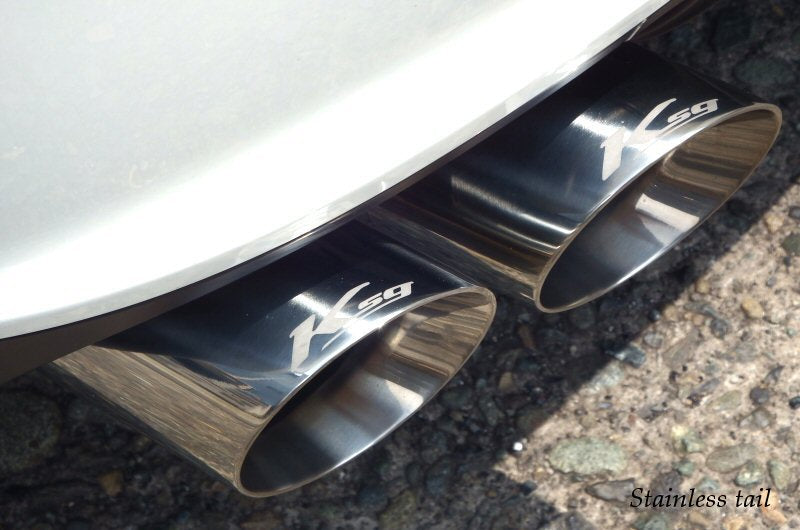 KREISSIEG F1 SOUND VALVETRONIC EXHAUST SYSTEM STAINLESS STEEL FLOATING CURL TAIL SANDBLASTED KSG LOGO MARK 2WD 350HP FOR MASERATI GHIBLI V6 2WD YEAR 2020~ 350HP MGB-01-STAINLESS-2WD-350HP-2020