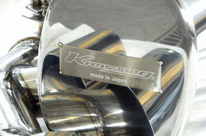 KREISSIEG F1 SOUND VALVETRONIC EXHAUST SYSTEM TITANIUM FLOATING CURL TAIL SANDBLASTED KSG LOGO MARK 2WD 350HP FOR MASERATI GHIBLI V6 2WD YEAR 2018~2019 350HP MGB-01-TITANIUM-2WD-350HP-2018-2019