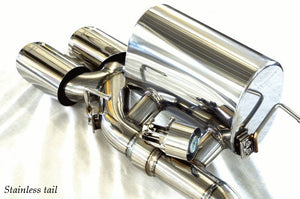 KREISSIEG F1 SOUND VALVETRONIC EXHAUST SYSTEM STAINLESS STEEL FLOATING CURL TAIL SANDBLASTED KSG LOGO MARK 4WD 350HP FOR MASERATI GHIBLI V6 4WD YEAR 2020~ 350HP MGB-01-STAINLESS-4WD-350HP-2020