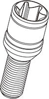 KYO-EI KICS MONOLIT BOLT PART REPLACEMENT PART FOR KICS MONOLITH BOLT (1 PIECE) FOR  ZMN3A45