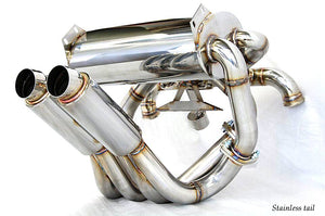 KREISSIEG F1 SOUND VALVETRONIC EXHAUST SYSTEM STAINLESS STEEL TAIL SANDBLASTED KSG LOGO MARK FOR LAMBORGHINI MURCIELAGO LAM-01-STAINLESS