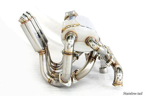 KREISSIEG F1 SOUND VALVETRONIC EXHAUST SYSTEM STAINLESS STEEL TAIL SANDBLASTED KSG LOGO MARK FOR LAMBORGHINI MURCIELAGO LAM-01-STAINLESS