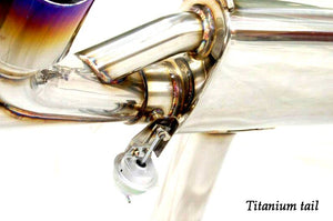 KREISSIEG CAT-BACK F1 SOUND VALVETRONIC EXHAUST SYSTEM STAINLESS STEEL FLOATING CURL TAIL SANDBLASTED KSG LOGO FOR NISSAN R35 GT-R NSGTR-05-STAINLESS