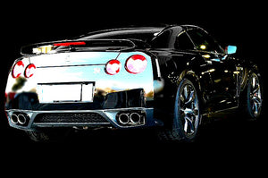 KREISSIEG CAT-BACK F1 SOUND VALVETRONIC EXHAUST SYSTEM TITANIUM FLOATING CURL TAIL SANDBLASTED KSG LOGO MARK FOR NISSAN R35 GT-R NSGTR-05-TITANIUM