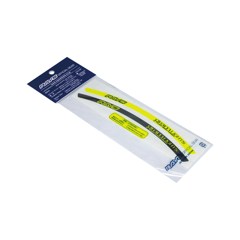 RAYS No.10 GL RIM STICKER 2S YELLOW/BLACK FOR  74040210003YB