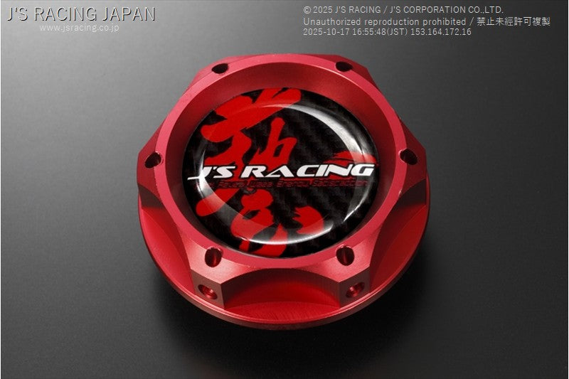 J'S RACING SPL OIL FILLER CAP RED OFW-RD
