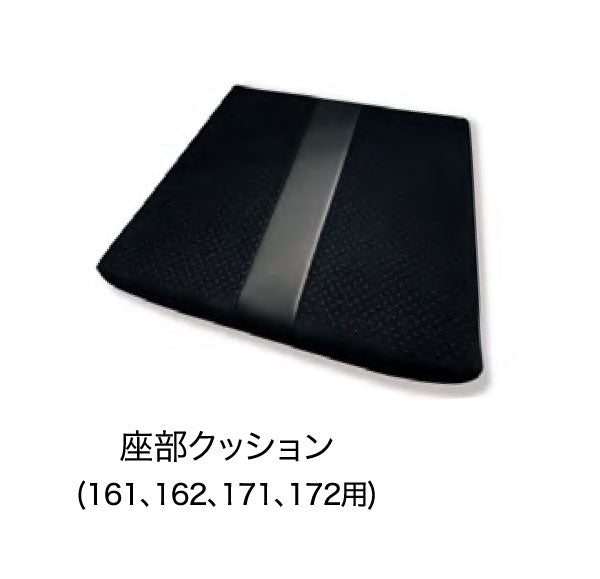 BRIDE EDIRB SEAT CUSHION (FOR 161, 162, 171, 172) BLACK P43PC2