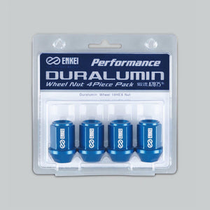 ENKEI PERFORMANCE DURALUMIN WHEEL NUT BLUE ANODIZED M12X1.5 M12X1.5 4PCS EKN1BL-4P