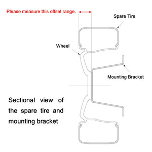 TANIGUCHI ROTOPAX SPARE TIRE ADJUSTABLE MOUNT BRACKET FOR SUZUKI JIMNY JB23 33 43 64 74 TANIGUCHI-00035