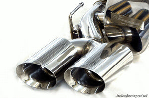 KREISSIEG F1 SOUND VALVETRONIC EXHAUST SYSTEM STAINLESS STEEL FLOATING CURL TAIL SANDBLASTED KSG LOGO MARK FOR V6 FOR MASERATI QUATTROPORTE S V6 3.0L Twin Turbo MQP-10-STAINLESS-S-V6