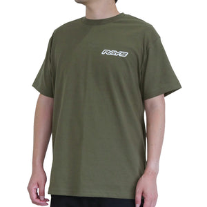 RAYS OFFICIAL T-SHIRT 25S KATAKANA RAYS MILITARY GREEN M 740925SRAYS32