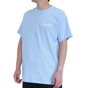 RAYS OFFICIAL T-SHIRT 25S KATAKANA RAYS WHEELS POWDER BLUE SMALL 740925SRAYS41