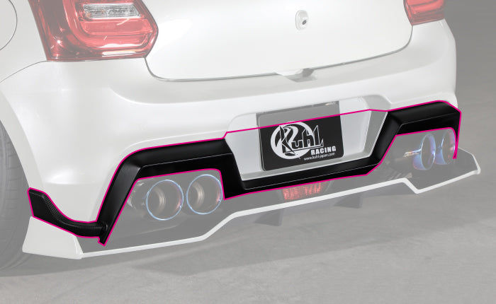KUHL RACING 33R-SS REAR HALF SPOILER PAINTED 1 TONE FOR SUZUKI SWIFT SPORTS ZC33S KUHL-00006 - Black Hawk Japan