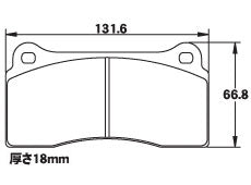 ACRE PC3200 BRAKE PAD REAR FOR AUDI R8 R8 SPIDER 4.2 COUPE 42BYHF RP008-PC3200
