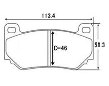 ACRE EUROSTREEET BRAKE PAD FRONT FOR LOTUS EXIGE S SPP CUP 260 ABA-1117 RP010-EUROSTREEET