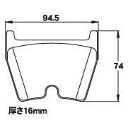 ACRE PC2600 BRAKE PAD FRONT FOR AUDI RS4 RS4 AVANT B8 4.2 AVANT 8KCFSF RP012-PC2600