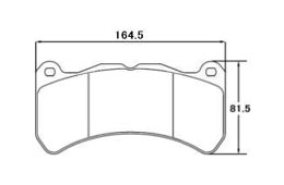 ACRE FORMULA800C BRAKE PAD FRONT FOR ALPHA ROMEO GIULIA 2.9 QUADRIFOGLIO 95229 RP015-FORMULA800C