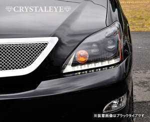 CRYSTAL EYE LEXUS STYLE HEADLIGHT V4 FLOWING SEQUENTIAL TURN SIGNAL TYPE [CHROME] FOR TOYOTA HARRIER 30  S263CR