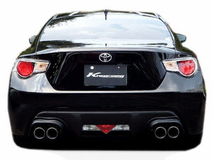KREISSIEG CAT-BACK F1 SOUND VALVETRONIC EXHAUST SYSTEM 4-PIPE STAINLESS STEEL FLOATING CURL TAIL SANDBLASTED KSG LOGO MARK AT SHIFT FOR TOYOTA 86 T86-02-STAINLESS-AT