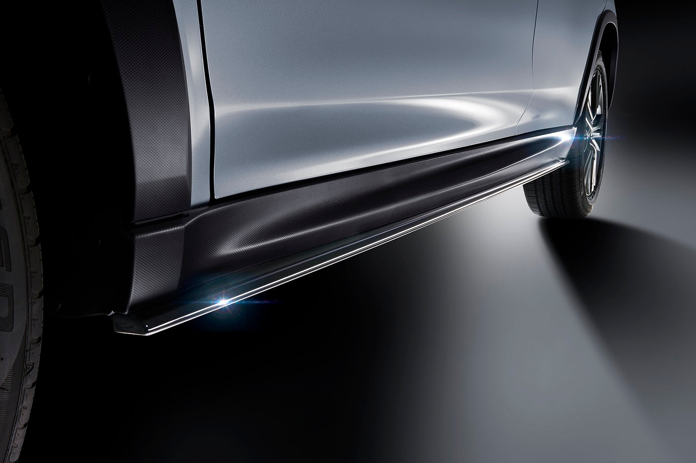 STI SIDE UNDER SPOILER BLACK FOR SUBARU LAYBACK VN SG517VC140