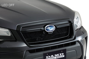 DAMD GRILLE UNPAINTED D E TYPE SUBARU EMBLEM INCLUDED WITH LED FOR SUBARU FORESTER DBA-SJG DBA-SJ5 DAMD-00098