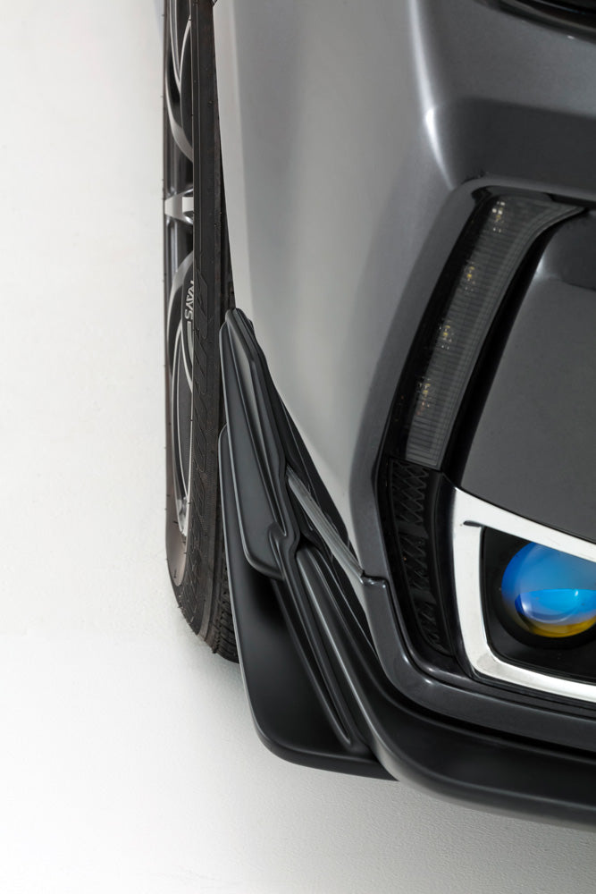 DAMD FRONT SIDE EXTENSION MATT BLACK PAINT FOR SUBARU FORESTER DBA-SJG DBA-SJ5 DAMD-00105