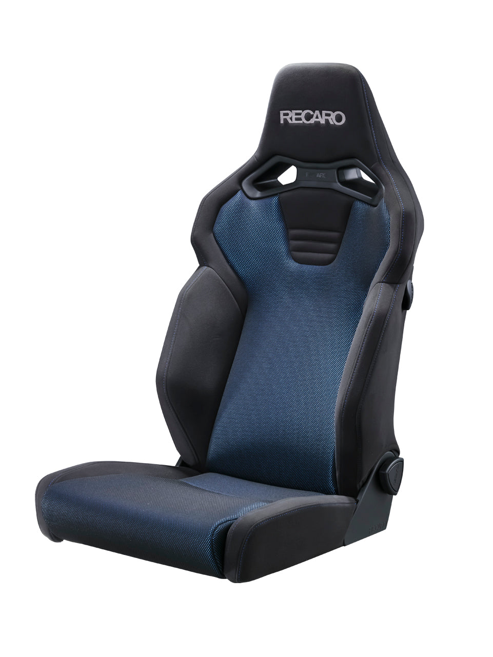 RECARO SR-C BK100H BL BK BRILLIANT MESH BLUE AND KAMUI BLACK COLOR WITH HEATED SEATS FOR  81-121.21.643-0