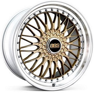 BBS SUPER-RS RS558 20X8.5 +45 5X114.3 <DISC> GOLD X <RIM> SILVER DIAMOND CUT (GL-SLD) FOR  RS558-GL-SLD