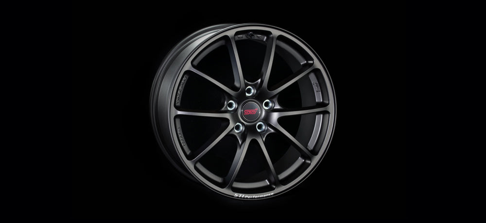 STI WHEEL 18x8.5J 18×8.5J 53 5x114.3 MATTGUNBLACK FOR WRX S4(VB