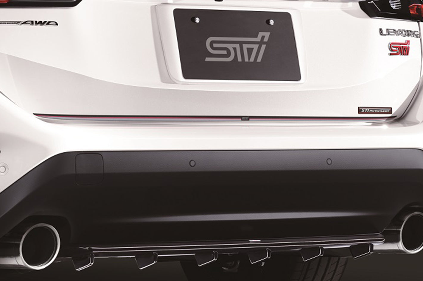 STI TAIL GATE GARNISH COMBI FOR SUBARU LAYBACK VN ST91042VR000