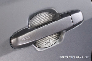 STI DOOR HANDLE PROTECTOR SILVER FOR SUBARU IMPREZA 5DOOR GU ST91099ST150