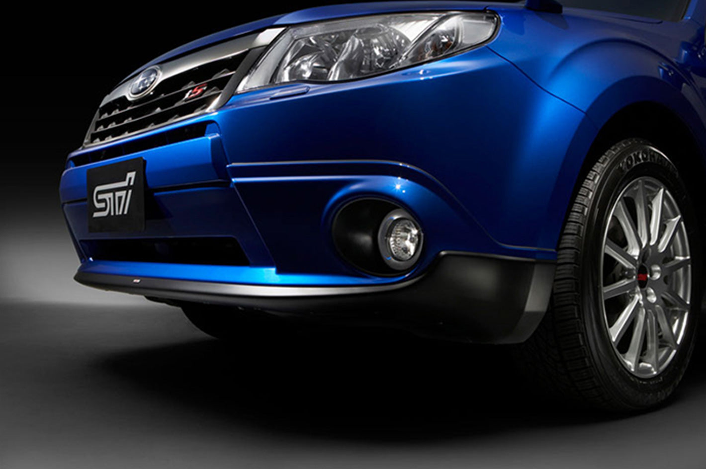 STI FRONT SPOILER OBSEDIAN BLACK PEARL FOR SUBARU FORESTER SH ST96020PF020