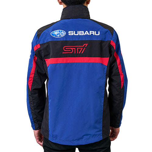 スバル STI レーシング トラックジャケット ジャージ ブルー ブラック S STI TEAM JACKET S STSG22100420 - Black Hawk Japan
