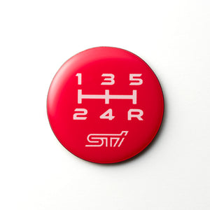 STI SHIFT PATTERN EMBLEM RED 5MT STSG25100350